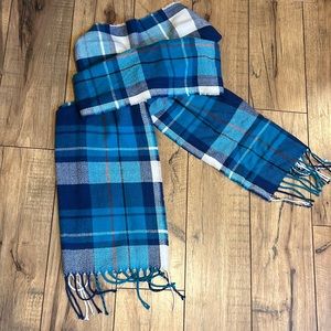 Blue Plaid Scarf
